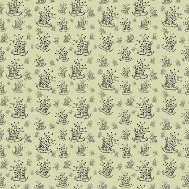 Zeytin arkaplanındaki siyah çalılar