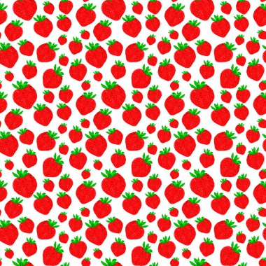 Kusursuz kırmızı çilek deseni