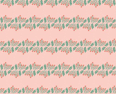 Çiçekli kusursuz desenli çiçek, arka planda izole edilmiş yapraklar. Poster, ambalaj kağıdı, kumaş, ağ, kart, parti, davetiye, duvar kağıdı, düğün, anne ya da sevgililer günü için tasarım.