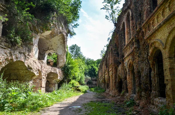 Abandonado Militar Tarakaniv Fort Monumento Arquitetônico Século Tarakaniv Região Rivne — Fotografia de Stock