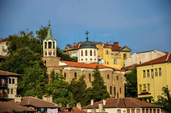 Veliko Tarnovo Stadt Schönes Panorama Stadtbild Der Bulgarischen Altstadt Veliko — Stockfoto