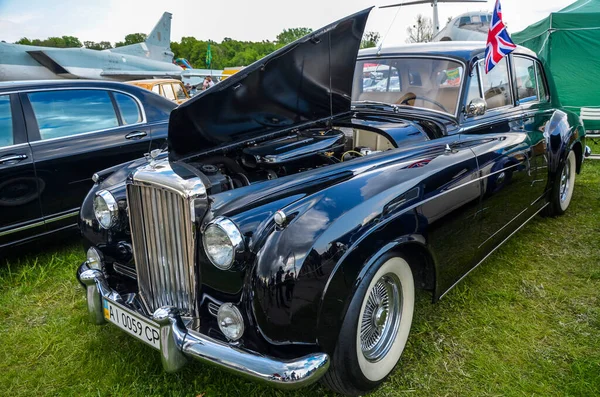 Kyiv Ukraine May 2019 Old Car Land Festival British Famous Stock Photo