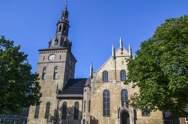 Oslos Katedral Tidigare Vår Frälsares Kyrka Domkirke Den Främsta Kyrkan — Stockfoto