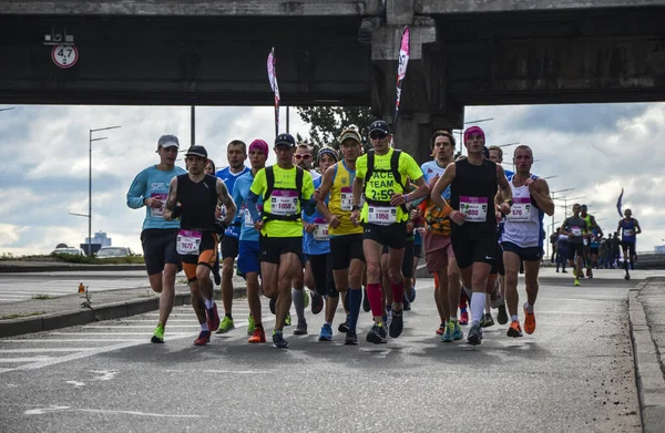 Kyiv Ukraine October 2019 Wizz Air City Marathon Group Active — Stock Photo, Image