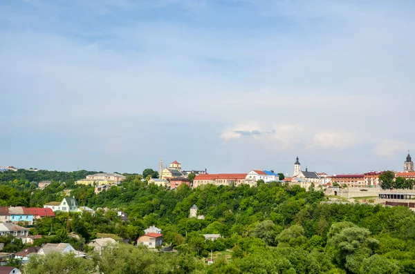 Вид Історичну Частину Старого Міста Фортеці Давнє Місто Кам Янець — стокове фото