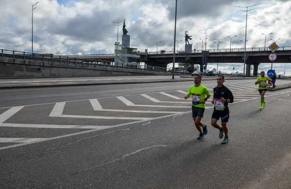 Kyiv Ukraine October 2019 Wizz Air City Marathon Marathon Runners — Stock Photo, Image