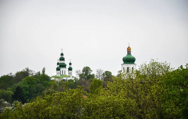 Белл Тауер Елецький Жіночий Монастир Собор Успіння Місті Чернігів Україна — стокове фото