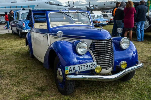 Kyiv Ucraina Ottobre 2019 Vecchio Festival Automobilistico 1939 Skoda Popolare — Foto Stock