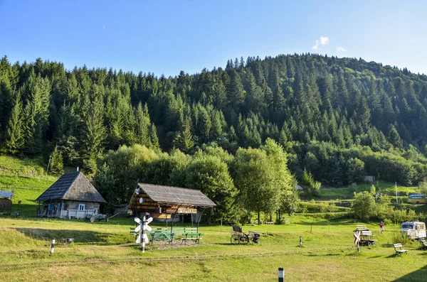 Kolochava Ukraine August 2018 Beautiful View Carpathian Ethnographic Museum Old — Stock Photo, Image