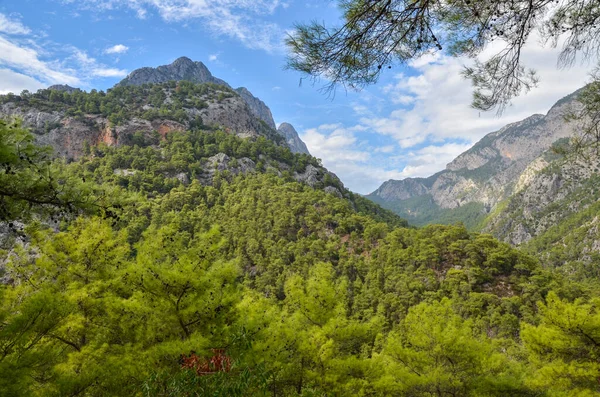 Vista Sobre Altas Montanhas Taurus Famosa Rota Turística Likya Yolu — Fotografia de Stock