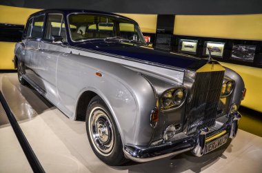 MUNICH, GERMANY - 24 SEPTEMBER 2013: limousine Rolls-Royce Phantom VI from 1972, on exhibition ot BMW museum in Munich Germany