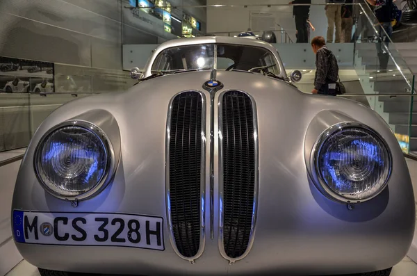 Munich Tyskland September 2013 Silver Bmw 328 Superleggera Coupe Utställningen — Stockfoto