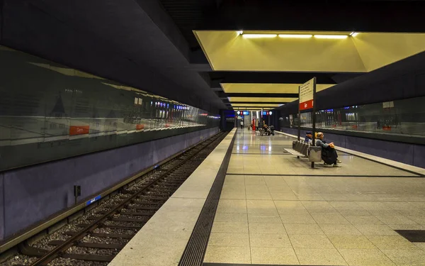 Munich Tyskland September 2013 Tunnelbanestationen München Tunnelbanesystemet München Ett Mest — Stockfoto