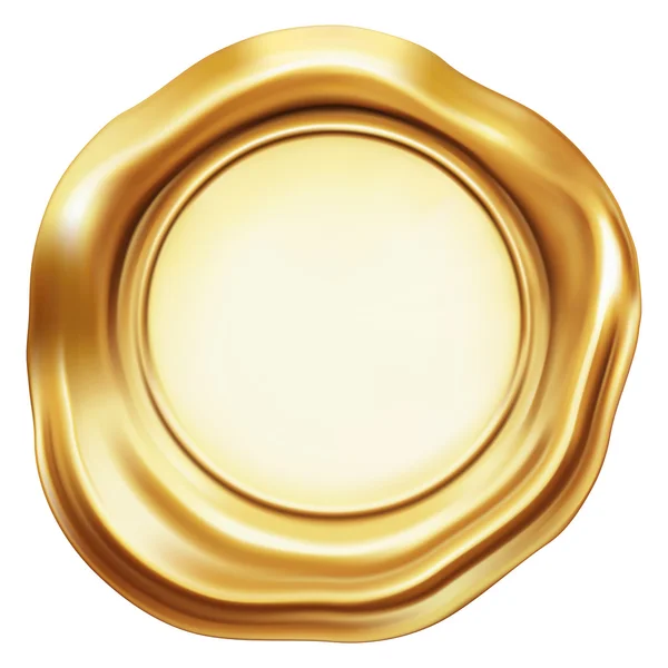 Selo de selo dourado — Vetor de Stock