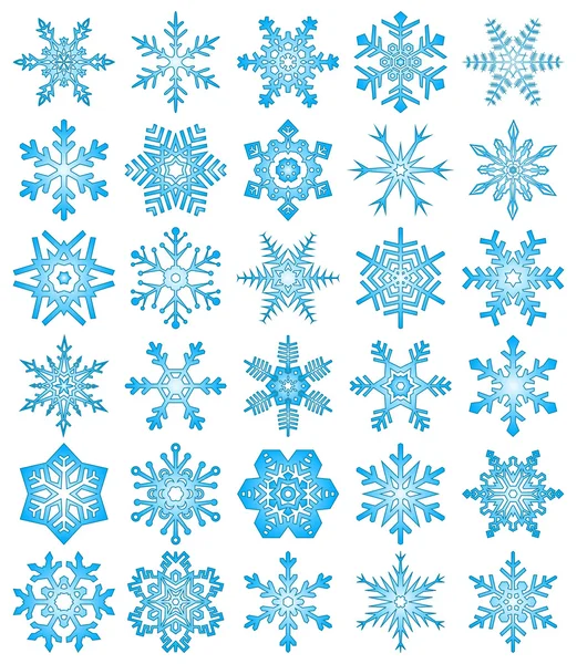 Flocons de neige — Image vectorielle