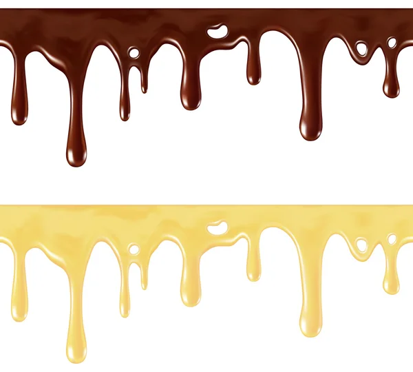 Melted chocolate — Stock Vector