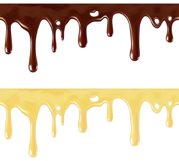 Chocolate derretido — Vetor de Stock