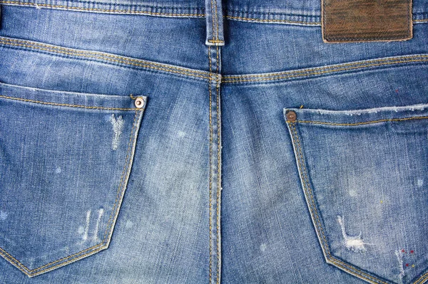 Background from the back of the jeans — Stock Photo, Image