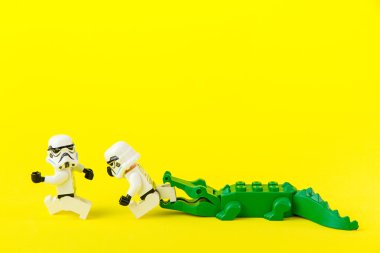 Nonthabure, Tayland - 07 Temmuz 2016: Lego star wars running aw
