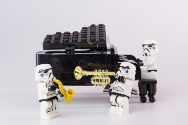 Nonthabure, Tayland - 24 Haziran 2016: Lego star wars müzisyeni. T