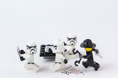 Nonthabure, Tayland - 28 Haziran 2016: Lego star wars ca oynama