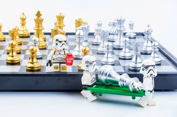 Bangkok Tailandia Noviembre 2020 Lego Star Wars Está Ayudando Llevar — Foto de Stock