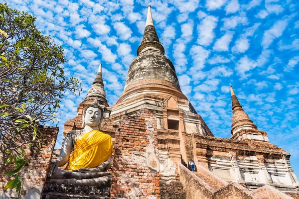 Ayutthaya Thaïlande Décembre 2020 Wat Yai Chai Mongkhon Ancien Temple — Photo