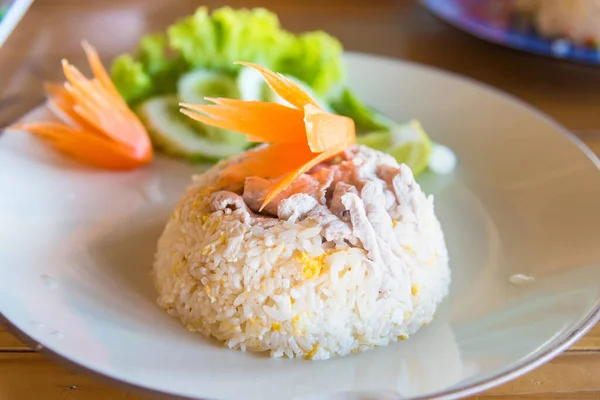 Fried Rice Pork Plate Lunch — Foto de Stock