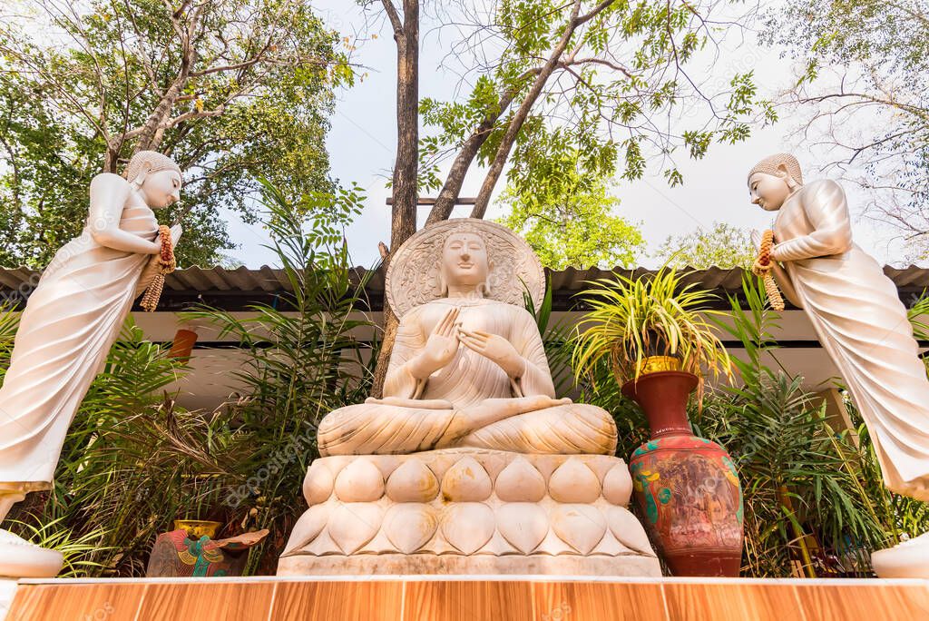 Buddha statue of Huay Kaew Temple Pagoda Lop Buri Province, Thailand