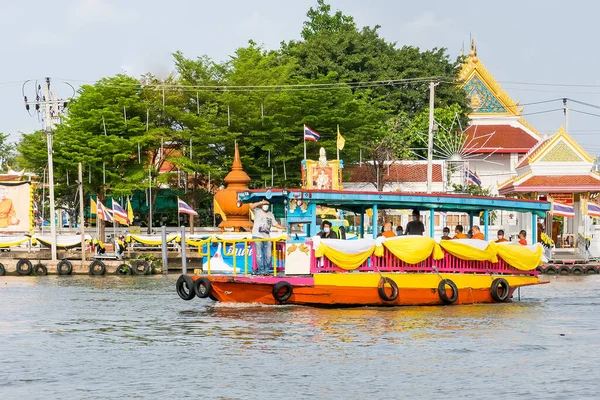 2021年3月27日至3月27日 泰国农塔布里 农塔布里 河流中的运输船穿过泰国的科克里特 — 图库照片
