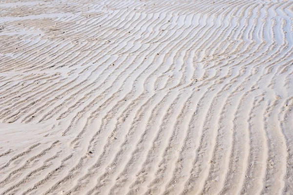Zand Textuur Gedeukte Golf Van Klap Van Wind — Stockfoto