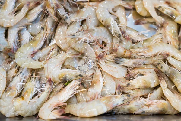 Čerstvé Krevety Grilované Bufetové Restauraci Thajsku — Stock fotografie