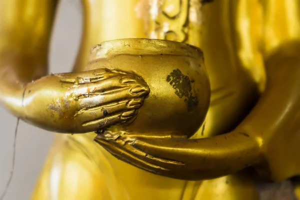 Estatua Mano Buda Imagen Dentro Del Templo Tailandia —  Fotos de Stock