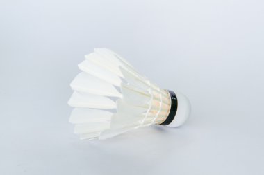 Beyaz bir arka plan üzerinde raketle.