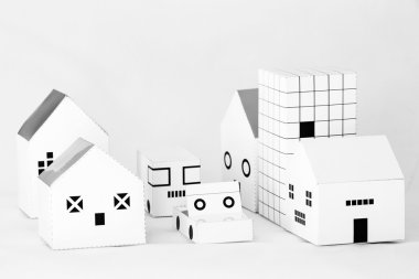 Ev şehir kağıt modeli