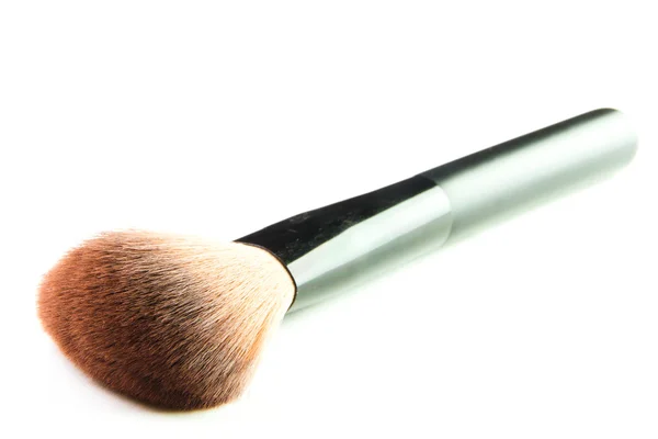 Maquillaje pincel polvo blusher aislado sobre fondo blanco — Foto de Stock