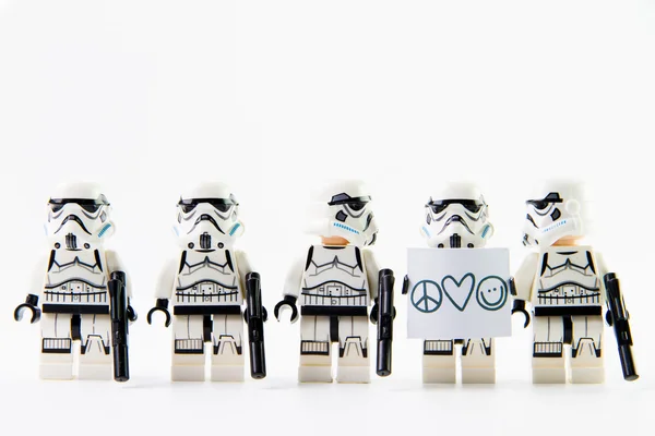 De lego Star Wars film Stomtrooper mini cijfers. — Stockfoto