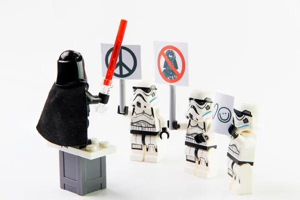 De lego Star Wars film Stomtrooper mini cijfers. — Stockfoto