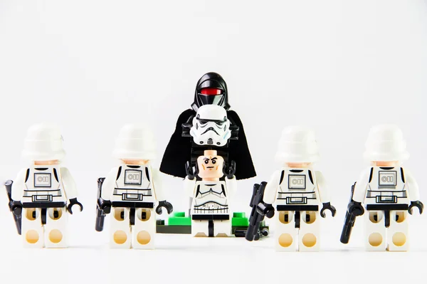 Star Wars movie : Stomtrooper standing in line — Stock Photo, Image