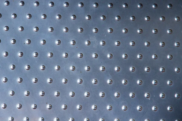 Placa de metal Sliver com muitos pequenos pontos circulares . — Fotografia de Stock