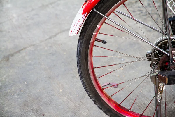 The rear wheel of the bicycle — Stock Photo, Image
