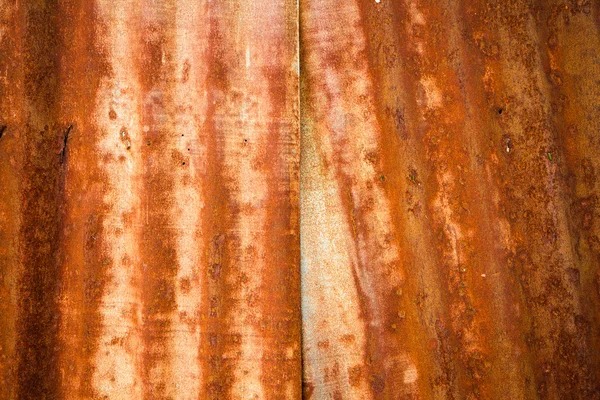 Old Texture and rusty zinc fence background — Stock Photo, Image