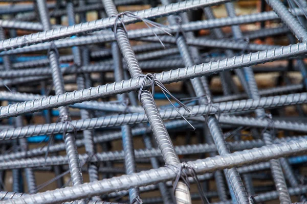 Steel mattress used for concrete rebar in the construction indus — Stock Photo, Image