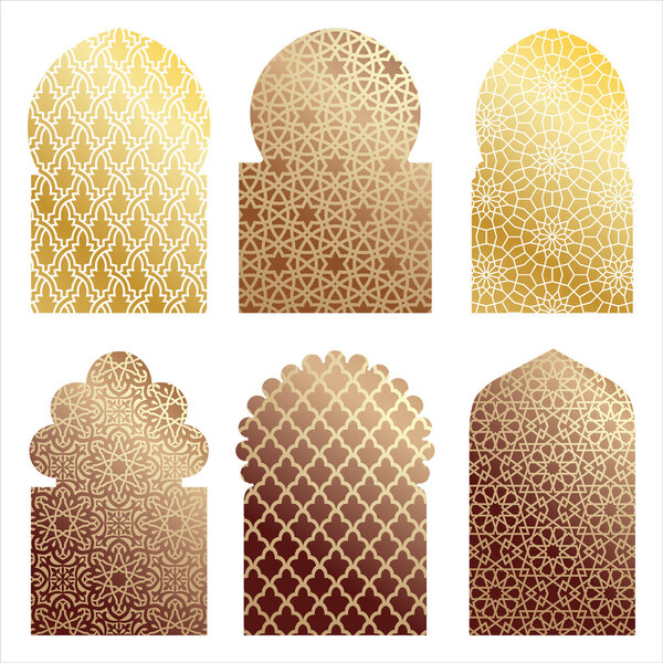 Arabic door and window illustrations