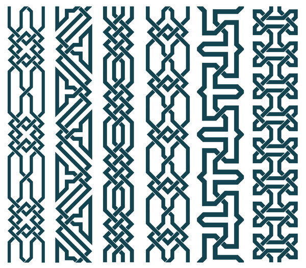 Chain links in islamic pattern