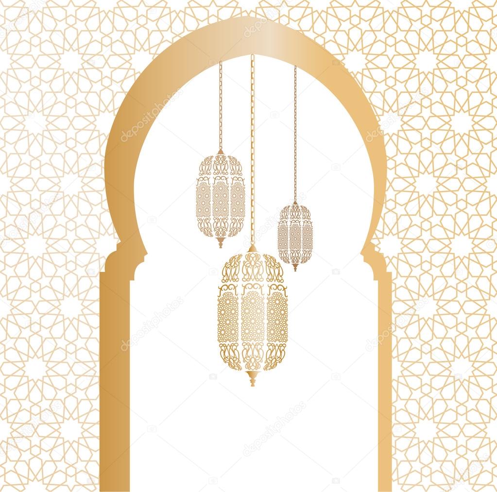 Dessin Porte Orientale A Imprimer Ilustração vetorial árabe Stock Vector by ©ataly123 73493141