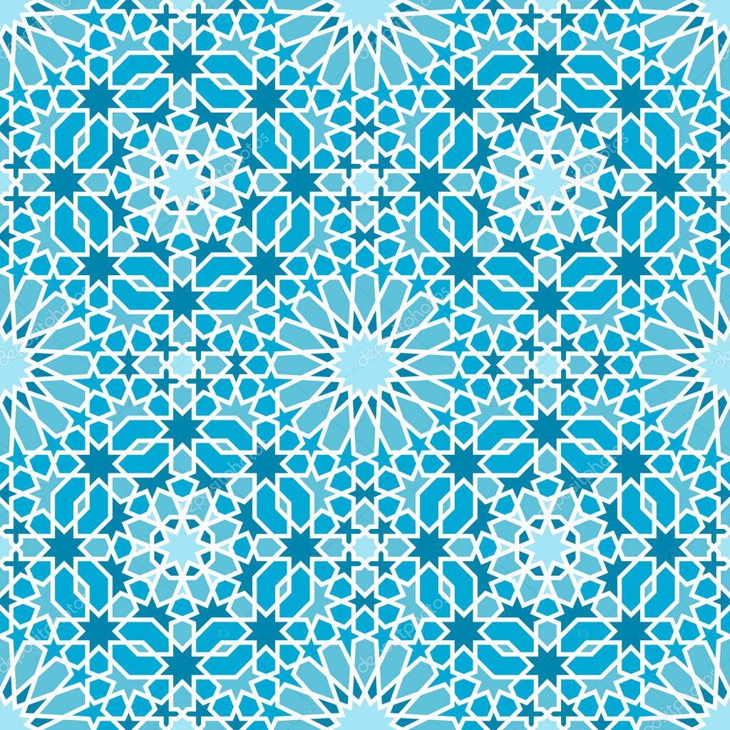 Oriental seamless mosaic pattern