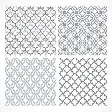 Set of seamless Arabic patterns