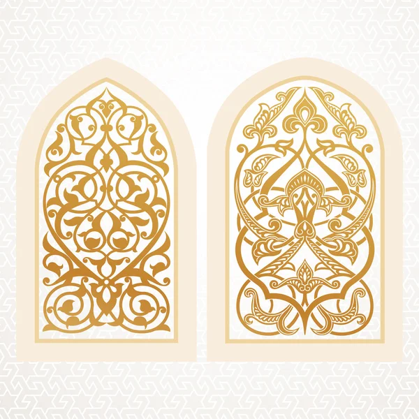 Vector windows in arabic style