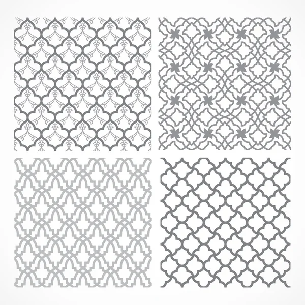 Set of seamless Arabic patterns